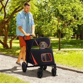 Dog Stroller /small animal cage/Pet cages  ( Amazon Shipping)（Prohibited by WalMart） (Option: 75769560)